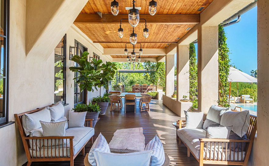 Justin Timberlake és Jessica Biel háza terasz