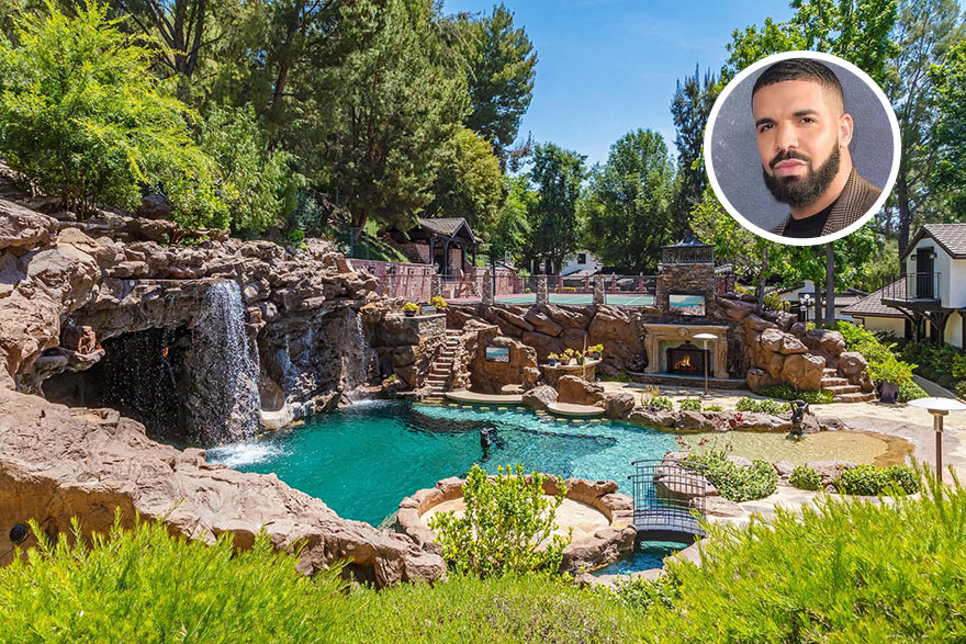 Elkelt Drake 1200 négyzetméteres Hidden Hills-i háza