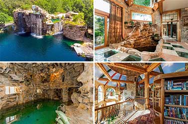 Ettől tuti leesik az állad: Szuperkastély saját vízeséssel és búvár alagutakkal