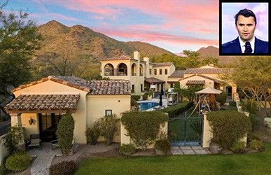 Itt élt a tragikus sorsú Charlie Kirk