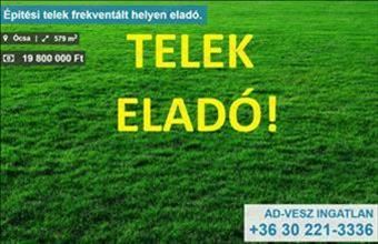 Eladó Ócsai lakóövezeti telek hirdetés (77381435)