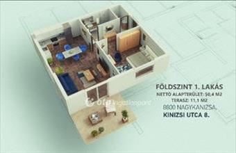 Eladó Nagykanizsai tégla lakás hirdetés (51774345)