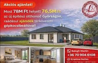 Eladó Győrsági családi ház hirdetés (34577969)