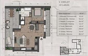Eladó Budapest XIII. kerületi tégla lakás hirdetés (43684744)