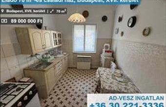 Eladó Budapest XVII. kerületi családi ház hirdetés (76515425)