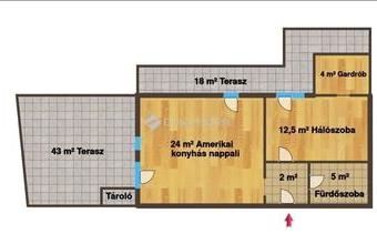 Eladó Budapest IV. kerületi csúsztatott zsalus lakás hirdetés (37859574)