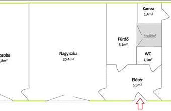 Eladó Budapest VIII. kerületi tégla lakás hirdetés (19891366)