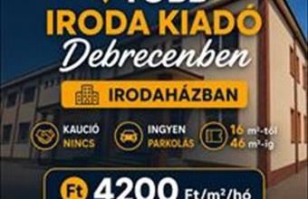 Kiadó Debreceni iroda irodaházban hirdetés (44456919)