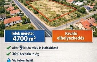 Eladó Hajdúsámsoni fejlesztési lakóterület hirdetés (22235452)