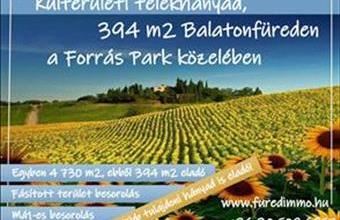 Eladó Balatonfüredi egyéb telek hirdetés (74444618)
