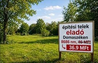 Eladó Domaszéki lakóövezeti telek hirdetés (34793372)