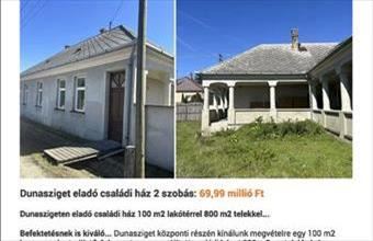 Eladó Dunaszigeti családi ház hirdetés (59344328)