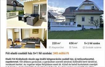 Eladó Fóti családi ház hirdetés (11296232)