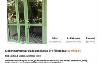 Eladó Mosonmagyaróvári panel lakás hirdetés (44735234)