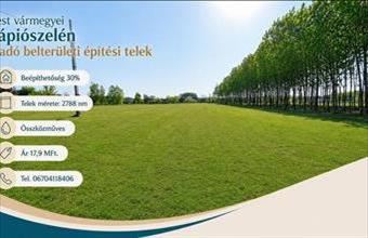 Eladó Tápiószelei lakóövezeti telek hirdetés (49584114)