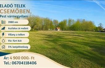 Eladó Csemői egyéb telek hirdetés (31449275)