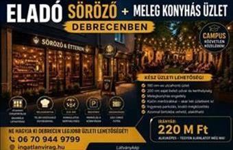 Eladó Debreceni étterem, vendéglő hirdetés (47257842)