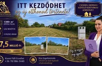 Eladó Békéscsabai lakóövezeti telek hirdetés (96333343)